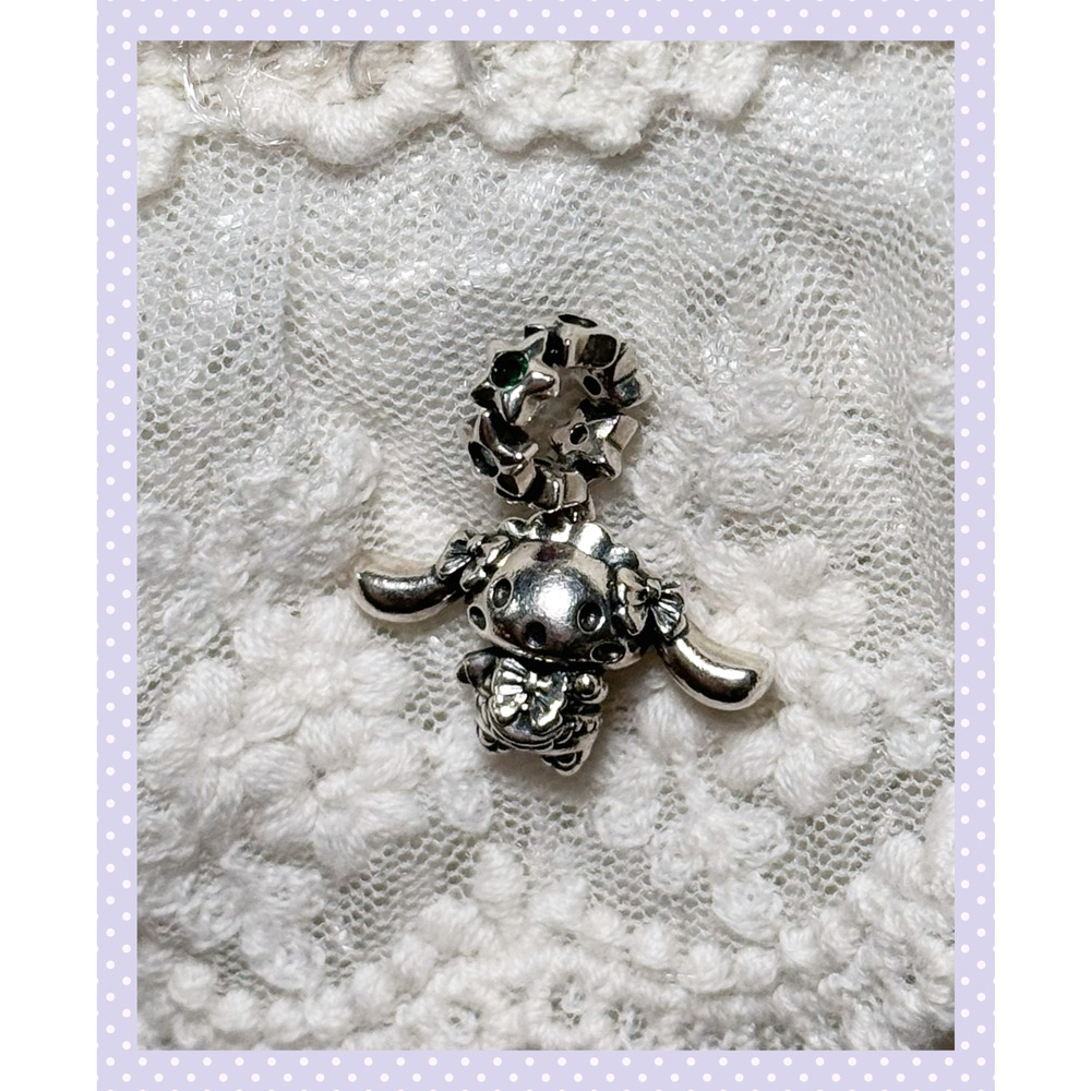 Cinnamoroll Dangle Charm S925 Sterling Silver Sanrio Hello Kitty Anime Lolita
